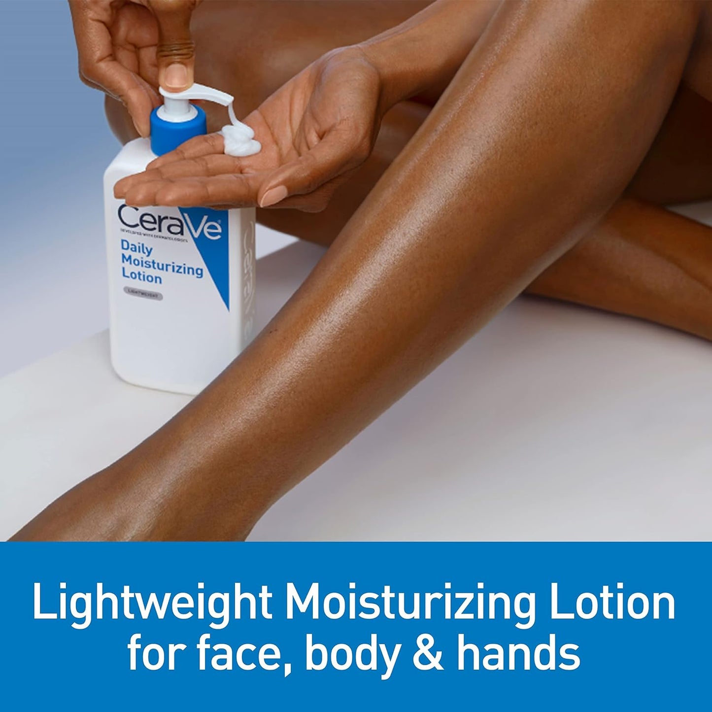 Moisturizing Lotion for Dry Skin, with Hyaluronic Acid and Ceramides, 19 Ounce
