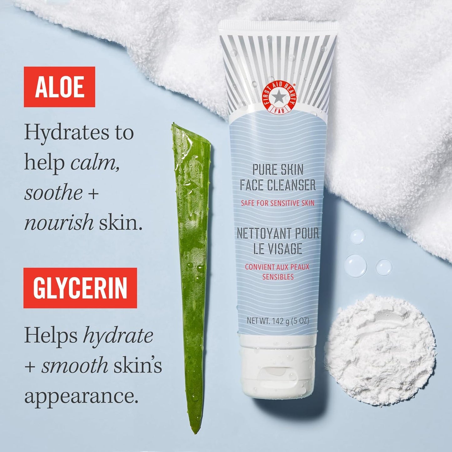 - Pure Skin Face Cleanser, Leaves Skin Soft & Supple,11 Oz