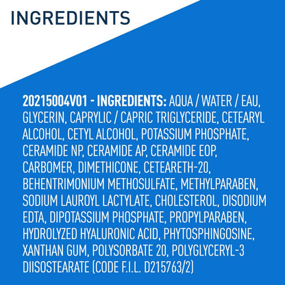 Moisturizing Lotion for Dry Skin, with Hyaluronic Acid and Ceramides, 19 Ounce